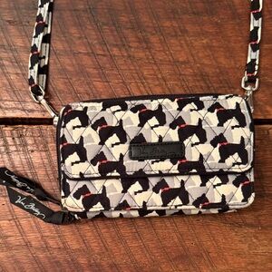 Vera Bradley Black and Red Dog Pattern Crossbody